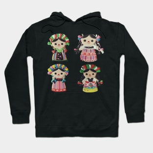 Lele Mexican Doll authentic toy cute ribbon Queretaro Mexico Hoodie